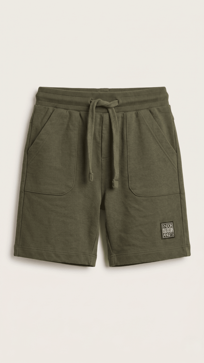 Olive Green Shorts Boys (BG-000684) - nikkers