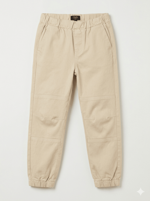 OVS Big Boys Twill Moto Jogger Pant (BG-000368) - boys pants