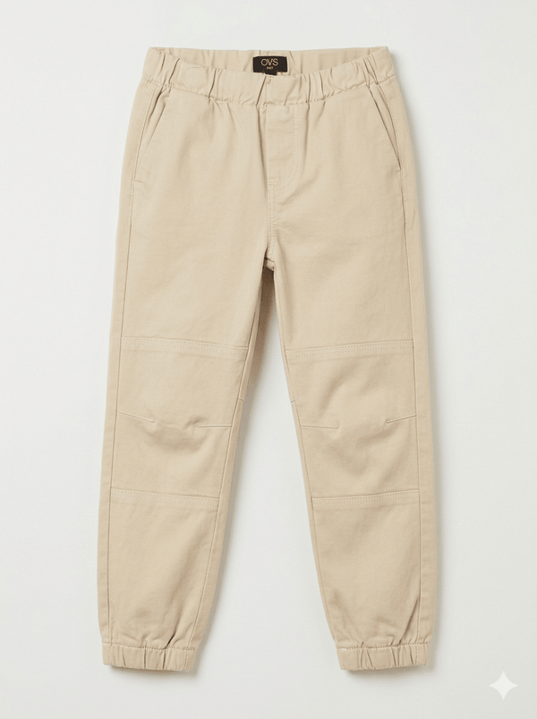 OVS Big Boys Twill Moto Jogger Pant (BG-000368) - boys pants