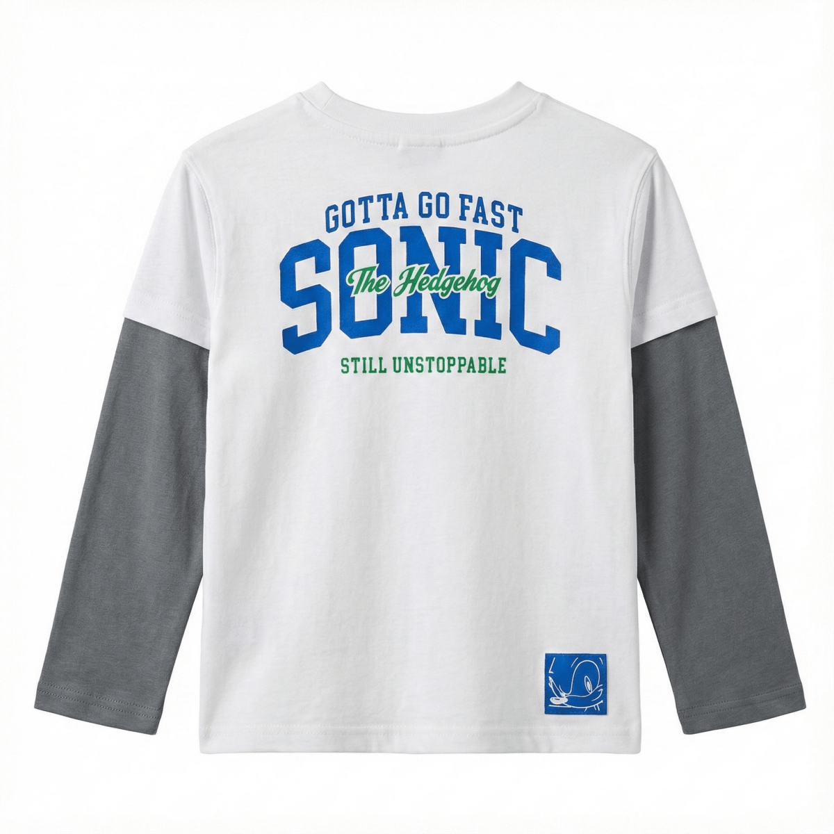 Ovs kids long sleeved t-shirt with sonic the hedgehog print (BG-000107)