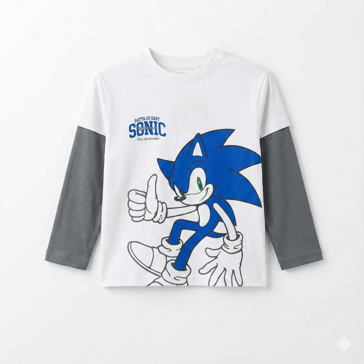 Ovs kids long sleeved t-shirt with sonic the hedgehog print (BG-000107)