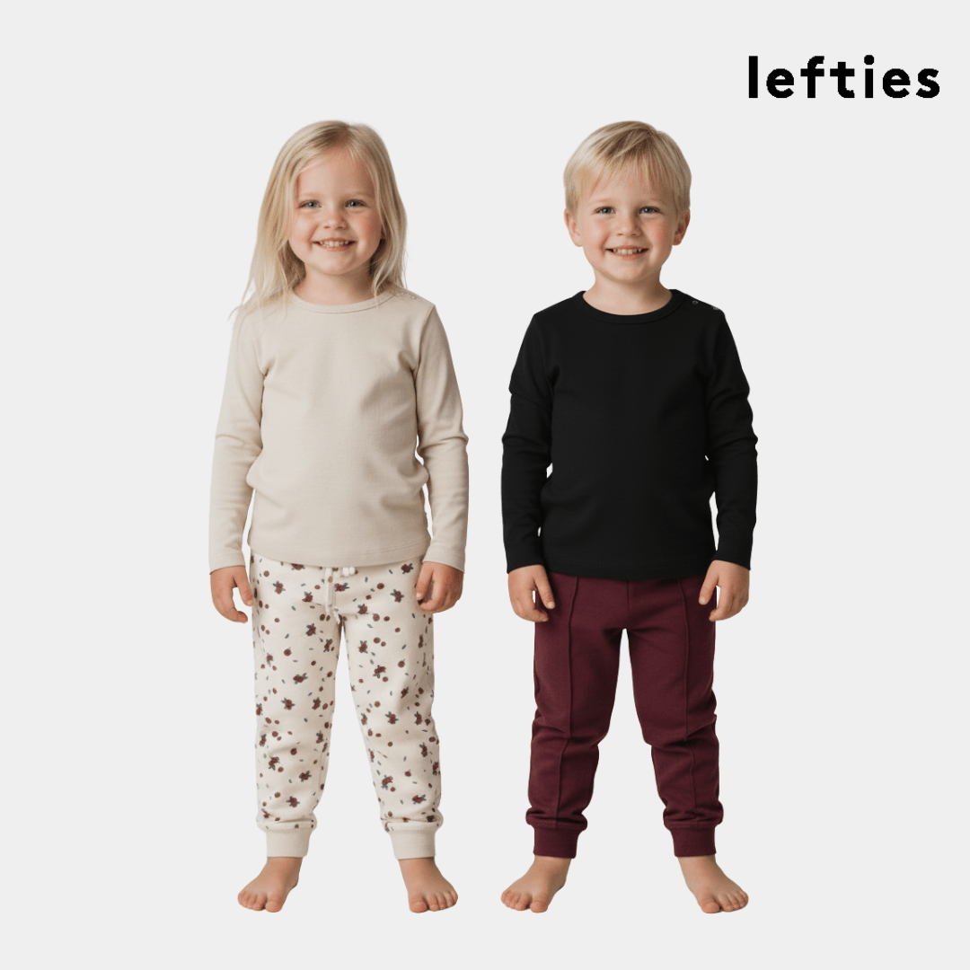 Pack of 2 Soft Printed & Solid Jogger Pants (BG-000123)