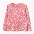 Pink Full Sleeve Shirt with White Dots (BG-000176)