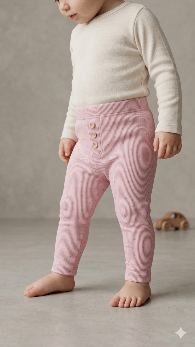 Pink  Legging with Pink Dots (BG-000532)