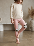 PINK TIGHTS WITH PANDA PRINT ON FOOT (BG-000804)