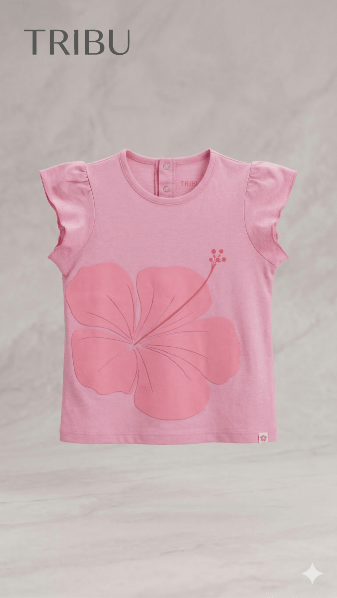 pink with 1 tulip BG-000450 - blouse