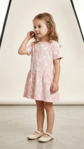 Pink with White Bunnies (BG-000465) - frock