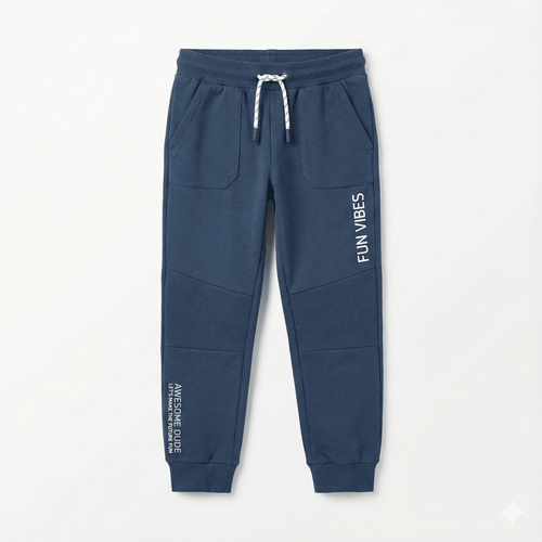 Premium Quality Fun Vibe Printed Fleece Trouser (BG-000124)