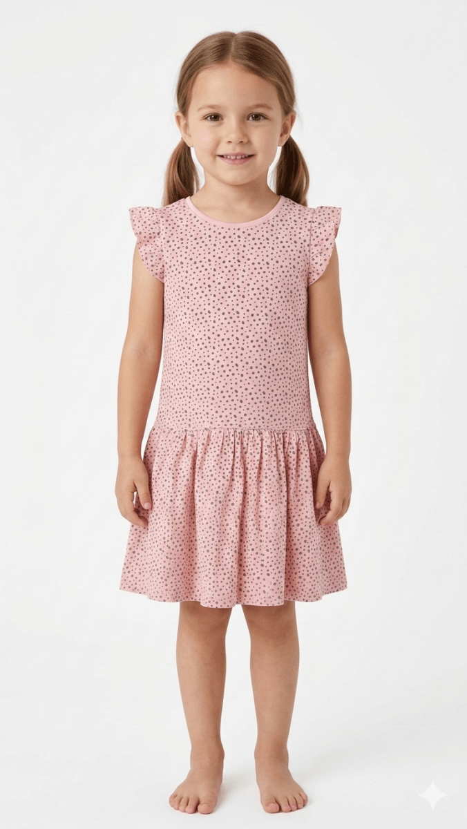 Primark Girls dalmatian dots Tunic Dress (BG-000389) - blouse