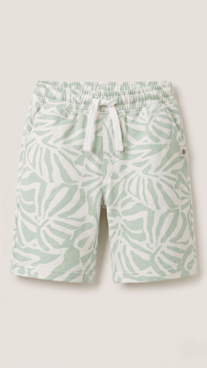 Printed Mesh Shorts (BG-000547) - nikkers