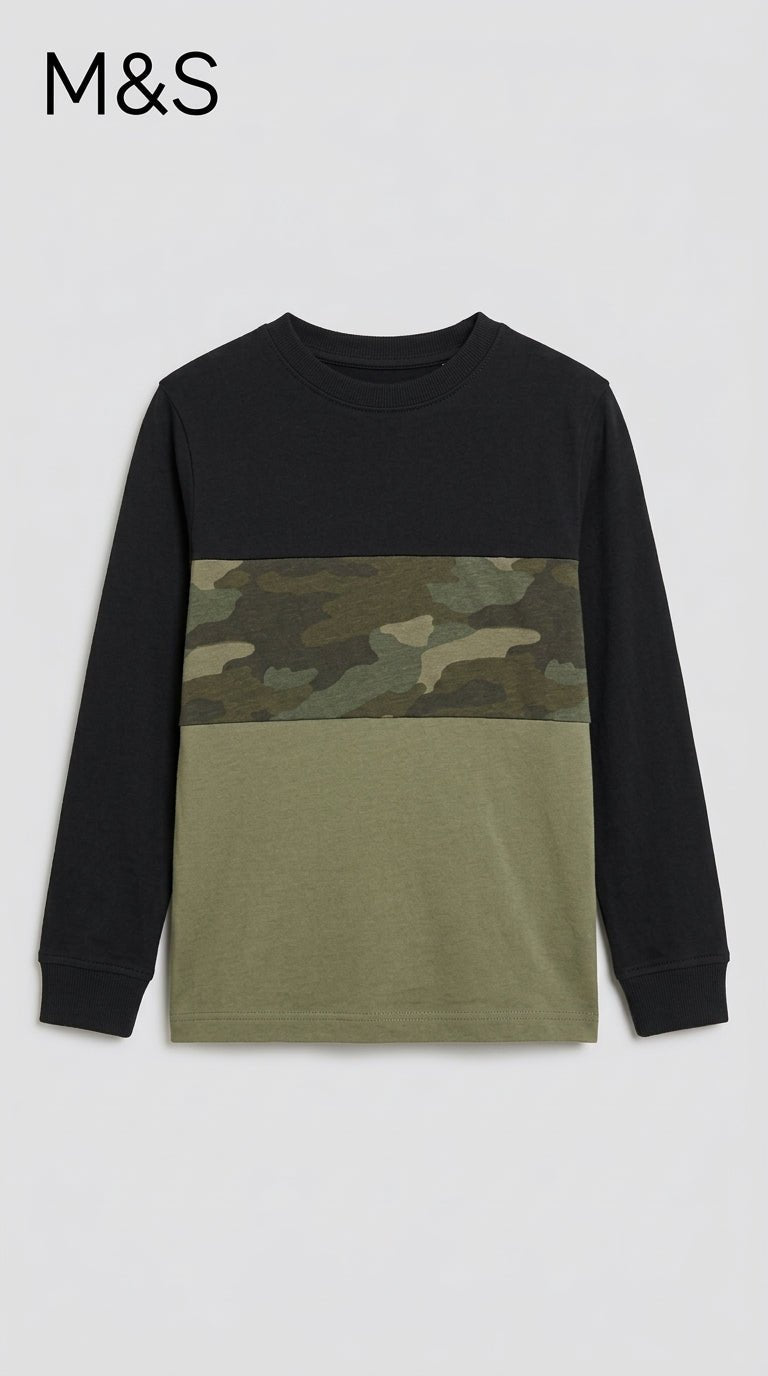 Pure cotton camouflage Shirt for boys (BG-000098)