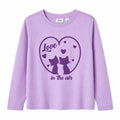 Purple Long Sleeve Shirt with Love In the Air Print (BG-000160)