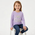 Purple Unicorn with Stars Printed Long sleeve (BG-000301)