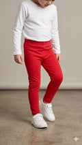 Red Leggings (BG-000604) - girl tights