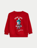 Red marks & spencer sweatshirt with a bear graphic (BG-000061)