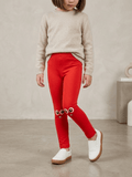 RED TIGHTS WITH EYES PRINT (BG-000801) - girl tights