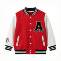 Red & White "Awesome" Letterman Varsity Jacket (BG-000091)