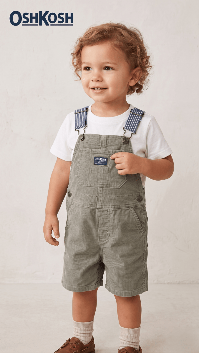 Sage Green Corduroy Overalls (BG-000591) - dungaree