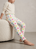 SKIN TIGHTS WITH COLOURFUL HEARTS PRINT (BG-000799) - girl tights