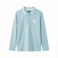 Sky Blue Long Sleeved Polo Shirt (BG-000138)