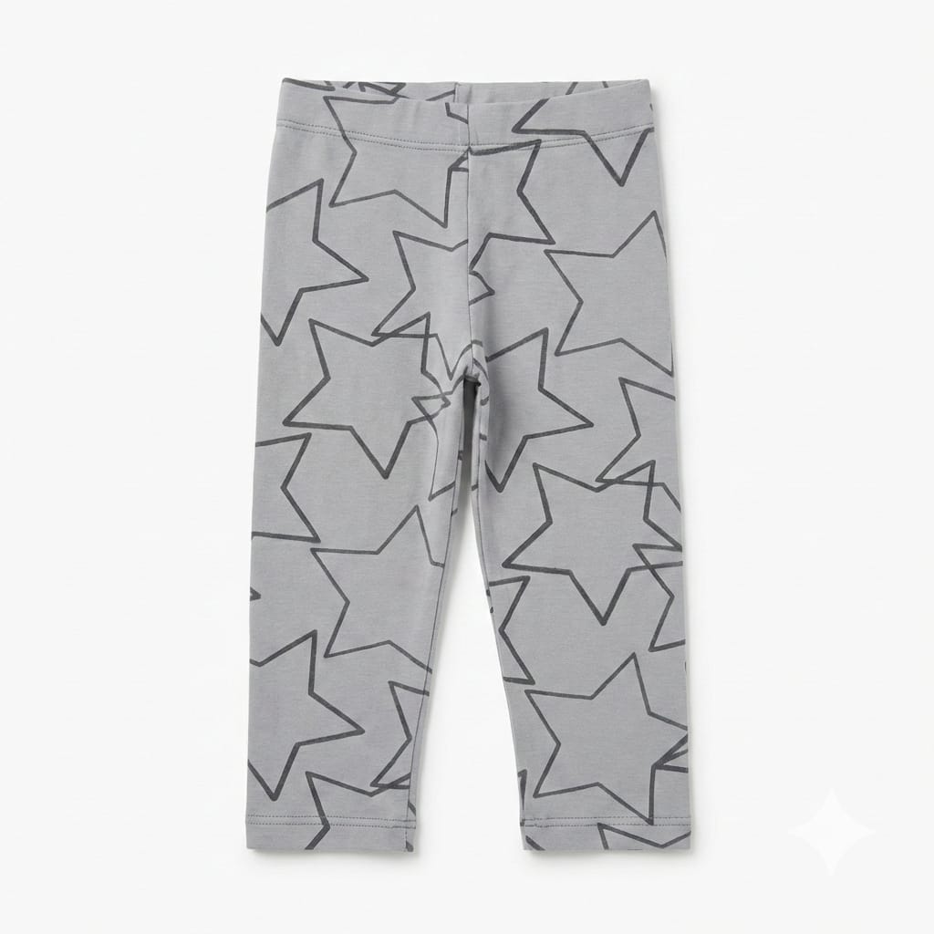 Stars Printed Legging (BG-000234) - girl tights