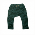 Toddler Tropical Leaf Print Harem Pants - Forest Green (BG-000023)