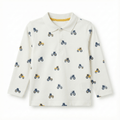 Tractor Printed Long Sleeve Polo Shirt (BG-000139)
