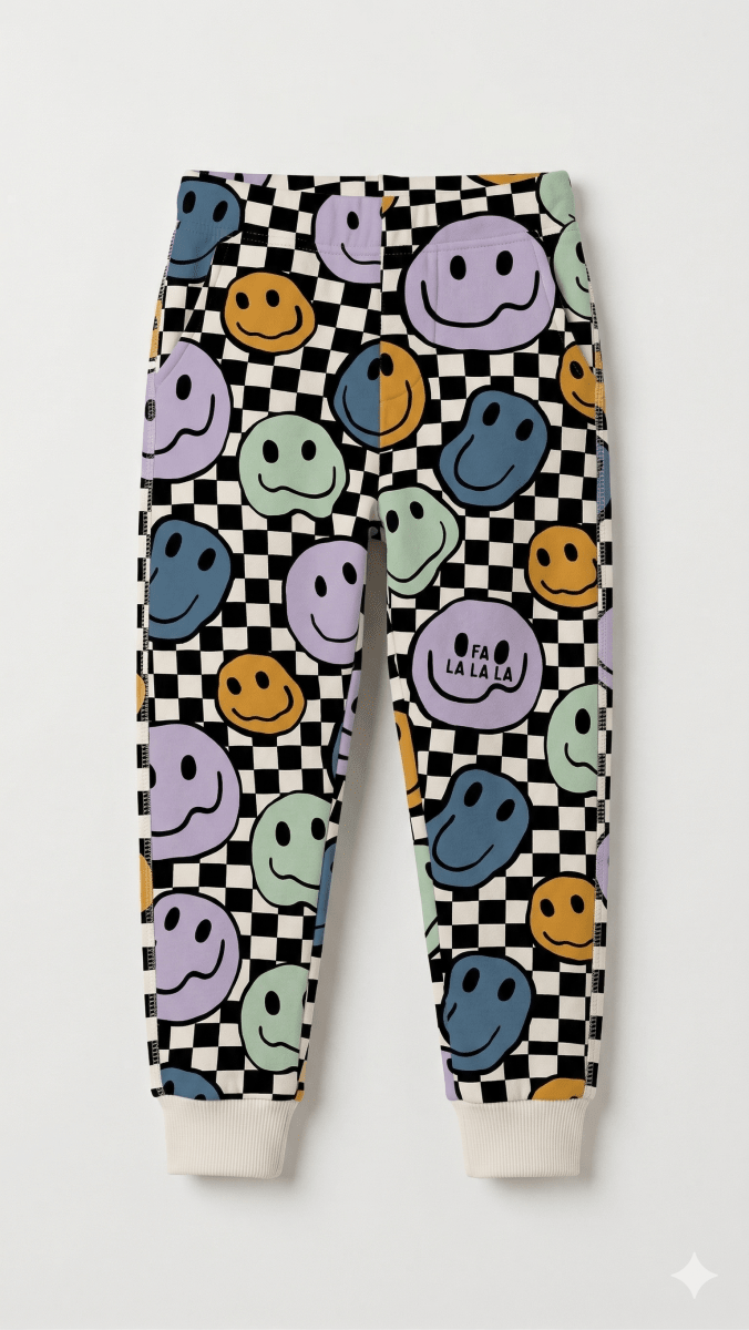Trouser with Smily Faces (BG-000520) - boy trouser