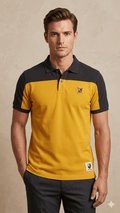 US POLO BLACK TOP AND YELLOW BOTTOM (BG-000725) - men shirts