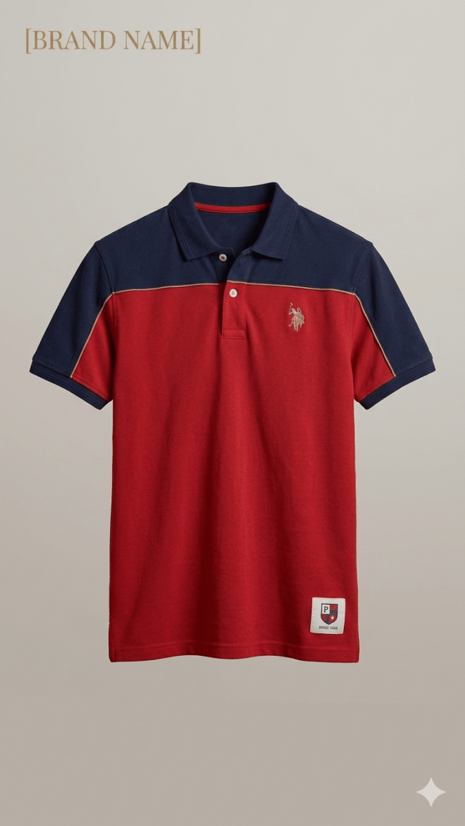 US POLO BLUE AND RED (BG-000727) - men shirts