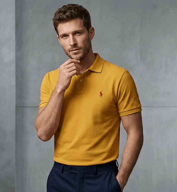 US POLO YELLOW (BG-000730) - men shirts