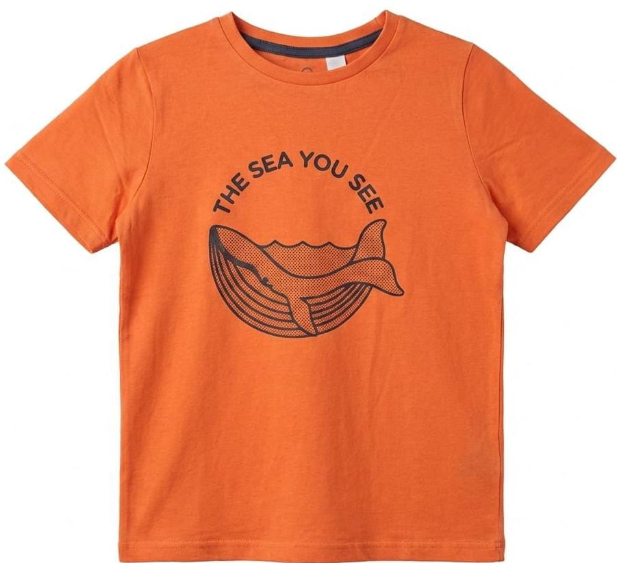 Whale Orange T-shirt (BG-000315) - boy tshirt
