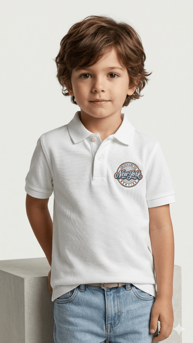 White Boys Polo Shirt (BG-000432)