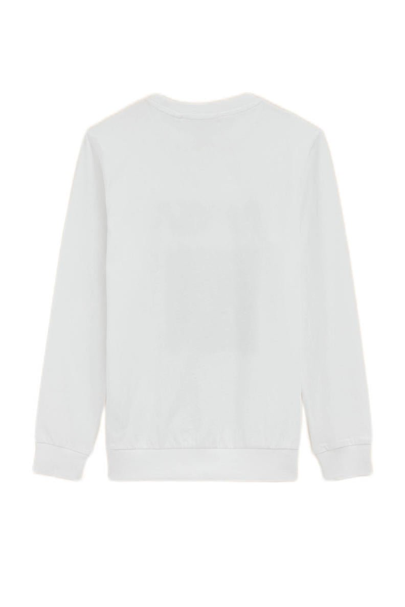 White crew neck shirt with nasa print (BG-000112)