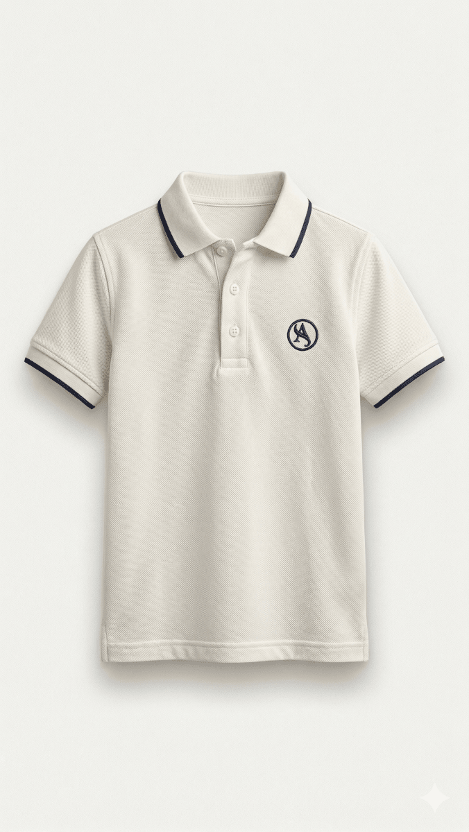 White polo style with chest A       BG-000461