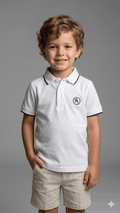 White polo style with chest A       BG-000461